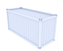 Container isolated on background. 3d rendering - illustration png