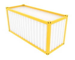 Container isolated on background. 3d rendering - illustration png