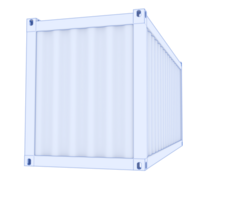 Container isolated on background. 3d rendering - illustration png