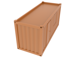 Container isolated on background. 3d rendering - illustration png