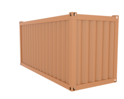 Container isolated on background. 3d rendering - illustration png