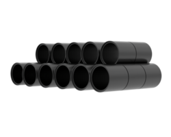 Construction pipes isolated on background. 3d rendering - illustration png