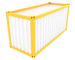 Container isolated on background. 3d rendering - illustration png