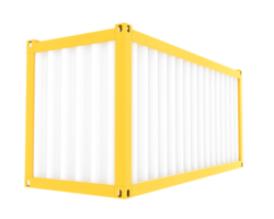 Container isolated on background. 3d rendering - illustration png