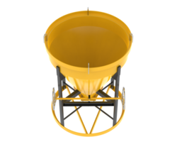 Concrete mixer isolated on background. 3d rendering - illustration png