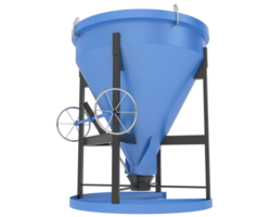 Concrete mixer isolated on background. 3d rendering - illustration png