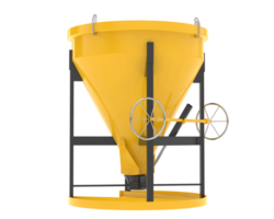 Concrete mixer isolated on background. 3d rendering - illustration png