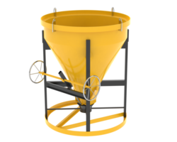 Concrete mixer isolated on background. 3d rendering - illustration png