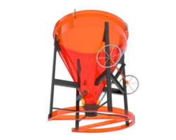 Concrete mixer isolated on background. 3d rendering - illustration png