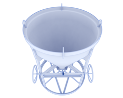 Concrete mixer isolated on background. 3d rendering - illustration png