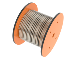 kabel- rulla isolerat på bakgrund. 3d tolkning - illustration png