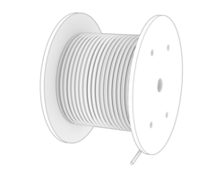 kabel- rulla isolerat på bakgrund. 3d tolkning - illustration png