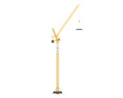 Crane isolated on background. 3d rendering - illustration png