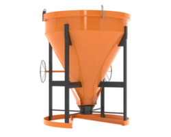 Concrete mixer isolated on background. 3d rendering - illustration png