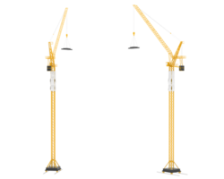 Crane isolated on background. 3d rendering - illustration png