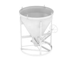 Concrete mixer isolated on background. 3d rendering - illustration png