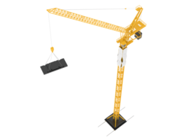 Crane isolated on background. 3d rendering - illustration png