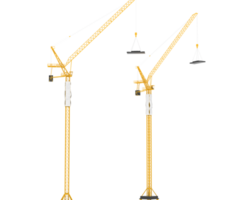 Crane isolated on background. 3d rendering - illustration png