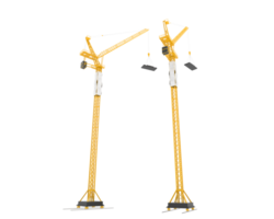 Crane isolated on background. 3d rendering - illustration png