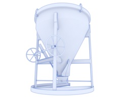 Concrete mixer isolated on background. 3d rendering - illustration png