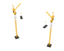 grue isolé sur Contexte. 3d le rendu - illustration png