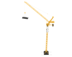 Crane isolated on background. 3d rendering - illustration png