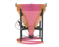 Concrete mixer isolated on background. 3d rendering - illustration png