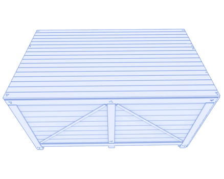 industrial Envío caja aislado en antecedentes. 3d representación - ilustración png