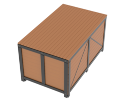 industrial Envío caja aislado en antecedentes. 3d representación - ilustración png