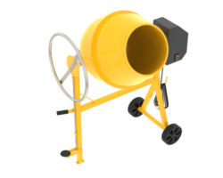 Concrete mixer isolated on background. 3d rendering - illustration png