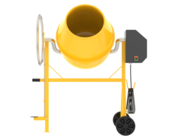 Concrete mixer isolated on background. 3d rendering - illustration png