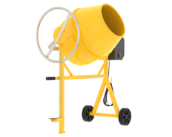 Concrete mixer isolated on background. 3d rendering - illustration png