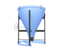 Concrete mixer isolated on background. 3d rendering - illustration png