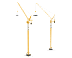 Crane isolated on background. 3d rendering - illustration png