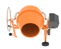 Concrete mixer isolated on background. 3d rendering - illustration png