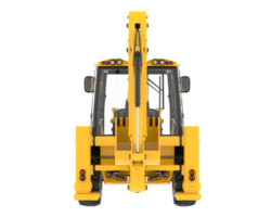 Backhoe loader isolated on background. 3d rendering - illustration png