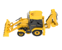 Backhoe loader isolated on background. 3d rendering - illustration png