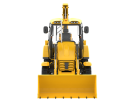 Backhoe loader isolated on background. 3d rendering - illustration png