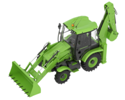 Backhoe loader isolated on background. 3d rendering - illustration png