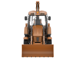 Backhoe loader isolated on background. 3d rendering - illustration png