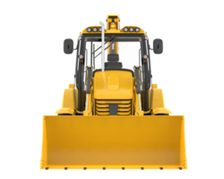 Backhoe loader isolated on background. 3d rendering - illustration png