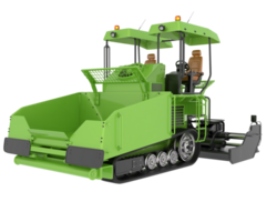 Asphalt paver isolated on background. 3d rendering - illustration png