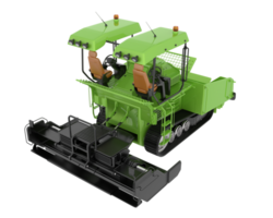 Asphalt paver isolated on background. 3d rendering - illustration png