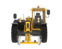 Telehandler isolated on background. 3d rendering - illustration png