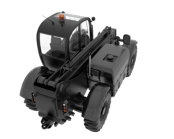 Telehandler isolated on background. 3d rendering - illustration png