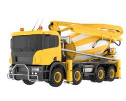 Concrete mixer isolated on background. 3d rendering - illustration png