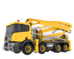 Concrete mixer isolated on background. 3d rendering - illustration png