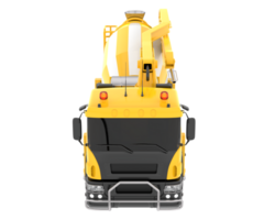 Concrete mixer isolated on background. 3d rendering - illustration png