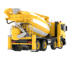 Concrete mixer isolated on background. 3d rendering - illustration png