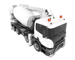 Concrete mixer isolated on background. 3d rendering - illustration png